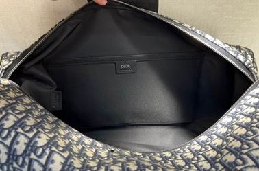 Dior Lingot 50 Duffle bag Beige and Black – DB046