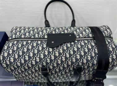 Dior Lingot 50 Duffle bag Beige and Black – DB046