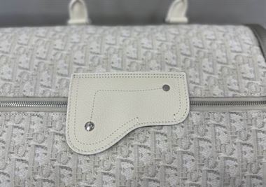 Dior Lingot 50 Duffle bag Cream Dior Oblique Jacquard – DB047