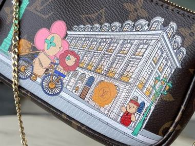Félicie Pochette Pink Monogram coated canvas – LB040