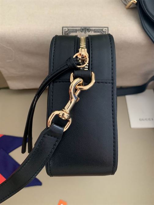 GG Matelassé small bag Black leather – GB078