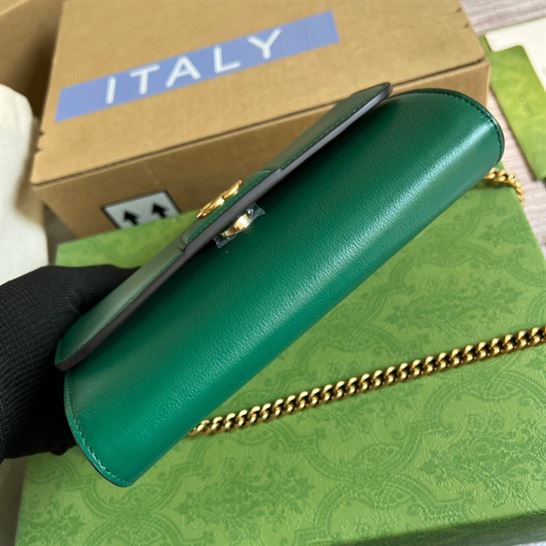 Gucci Diana small shoulder bag Emerald green leather – GB067