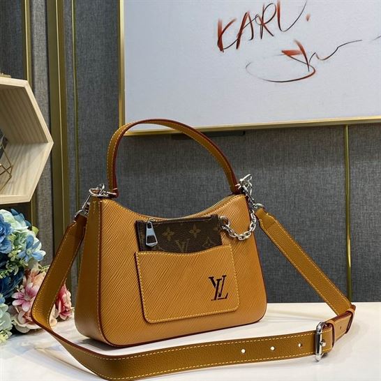 Marelle handbag Honey Gold Epi grained cowhide leather – LB056