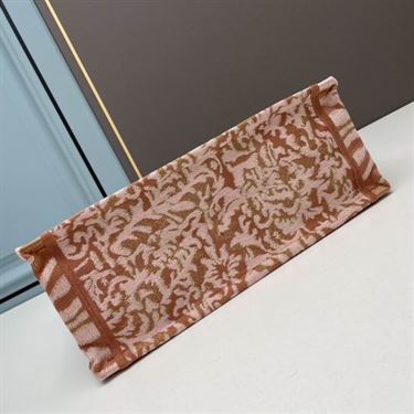 Medium Dior Book Tote Metallic Pink Brocart Embroidery – DB041