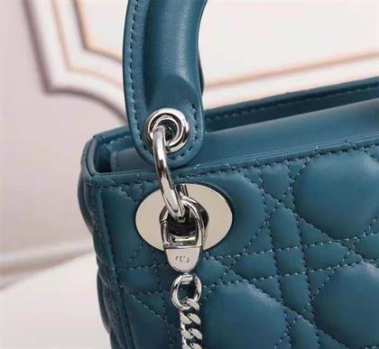 Micro Lady Dior bag Cloud Blue Cannage Lambskin – DB030