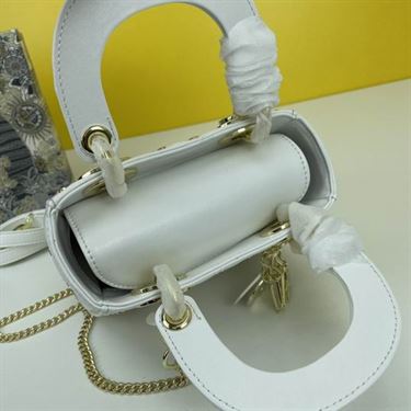 Mini Lady Dior Bag Latte Lucky Star Cannage Lambskin – DB035