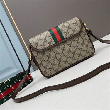 Ophidia GG mini shoulder bag Beige and ebony GG Supreme canvas – GB077