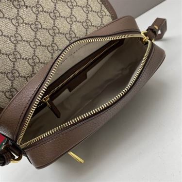 Ophidia GG mini shoulder bag Beige and ebony GG Supreme canvas – GB077