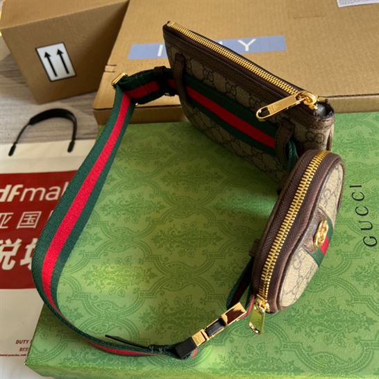 Ophidia utility belt beige and ebony GG Supreme canvas – GB068