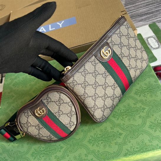 Ophidia utility belt beige and ebony GG Supreme canvas – GB068
