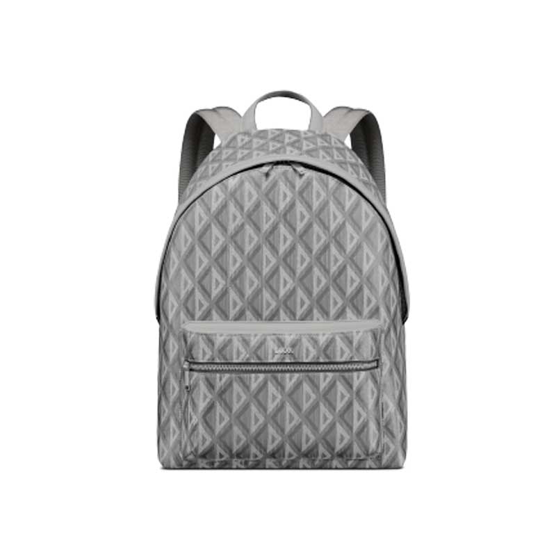 Rider backpack Dior gray CD Diamond canvas – DB026
