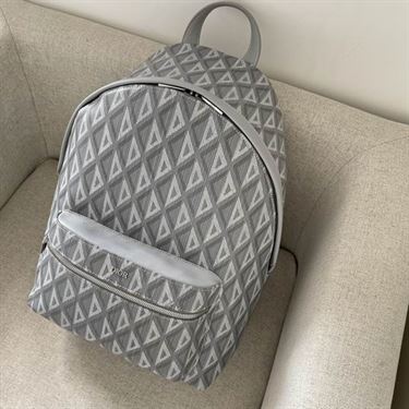 Rider backpack Dior gray CD Diamond canvas – DB026