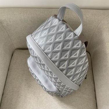Rider backpack Dior gray CD Diamond canvas – DB026