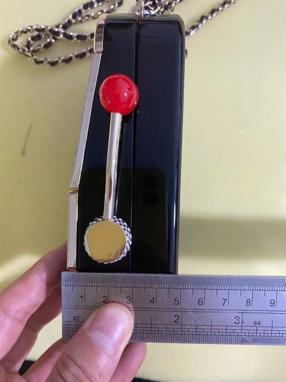 Slot Machine Minaudiere Black, Gold, White & Red – CB025
