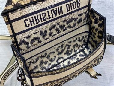 Small DiorCamp Bag Beige Multicolor Mizza Embroidery – DB032