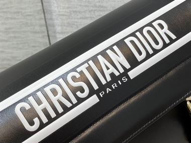 Small DiorCamp Bag Black and White Smooth Calfskin – DB033
