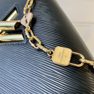 Twist MM handbag Black Epi grained leather – LB042