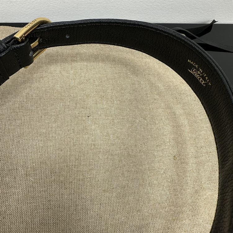 Aphrodite small shoulder bag Black soft leather Moiré lining – GB113