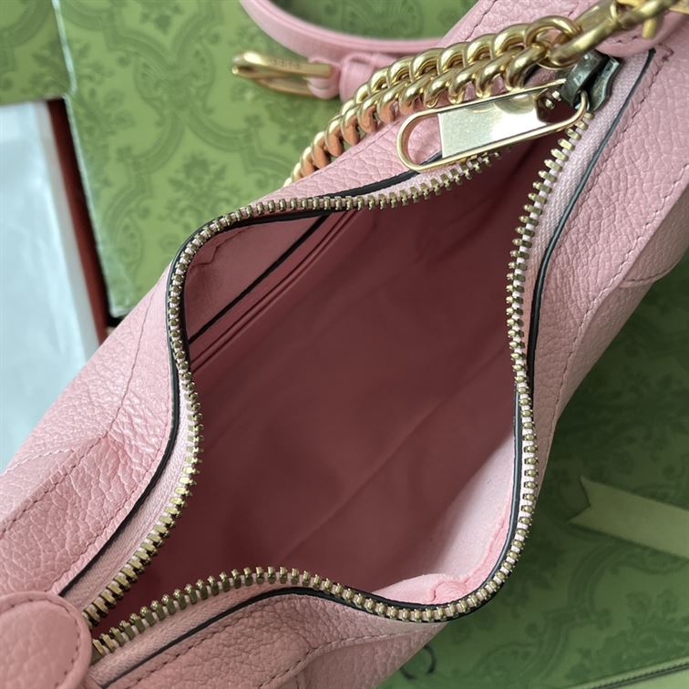 Aphrodite small shoulder bag Light pink soft leather – GB111