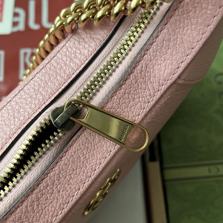 Aphrodite small shoulder bag Light pink soft leather – GB111