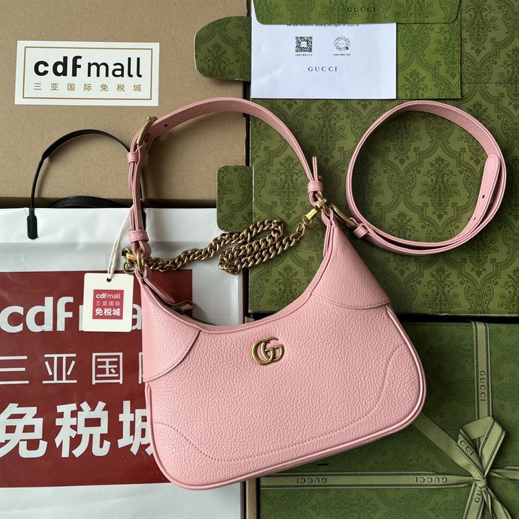 Aphrodite small shoulder bag Light pink soft leather – GB111