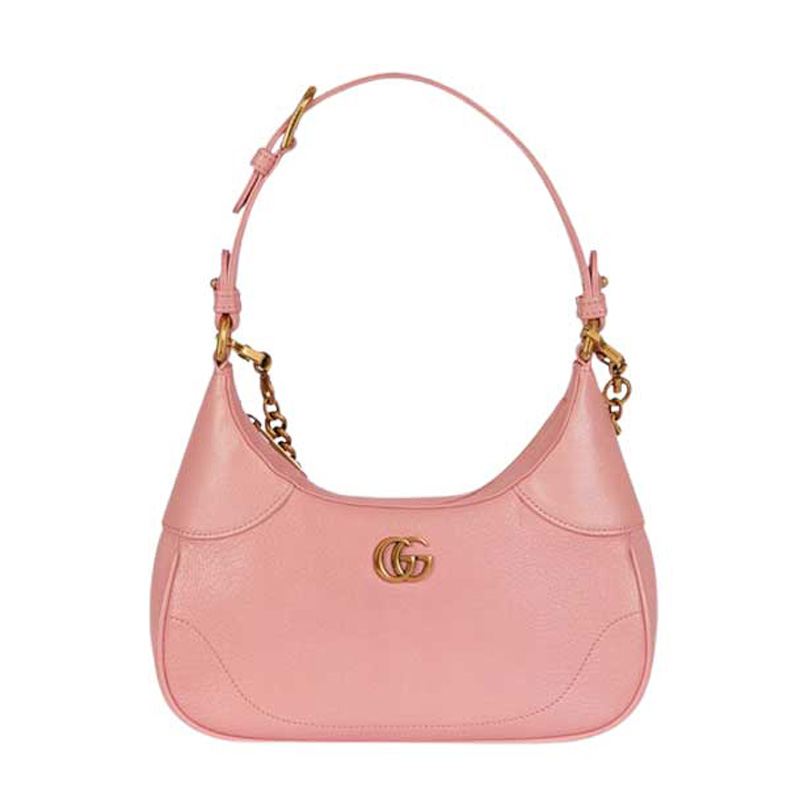 Aphrodite small shoulder bag Light pink soft leather – GB111