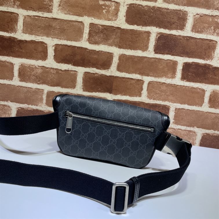 Belt bag with Interlocking G Black leather details – GB145