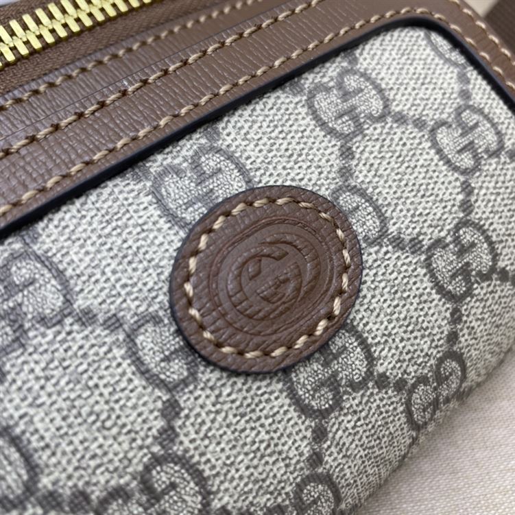 Belt bag with Interlocking G Brown leather details – GB144