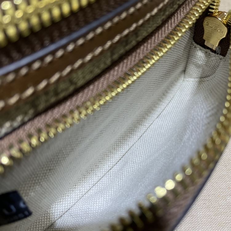 Belt bag with Interlocking G Brown leather details – GB144