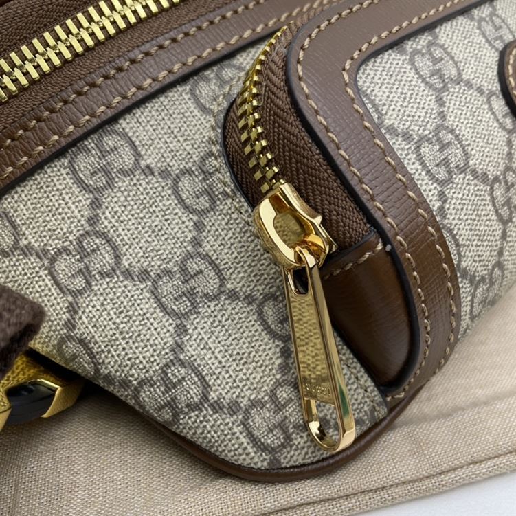 Belt bag with Interlocking G Brown leather details – GB144
