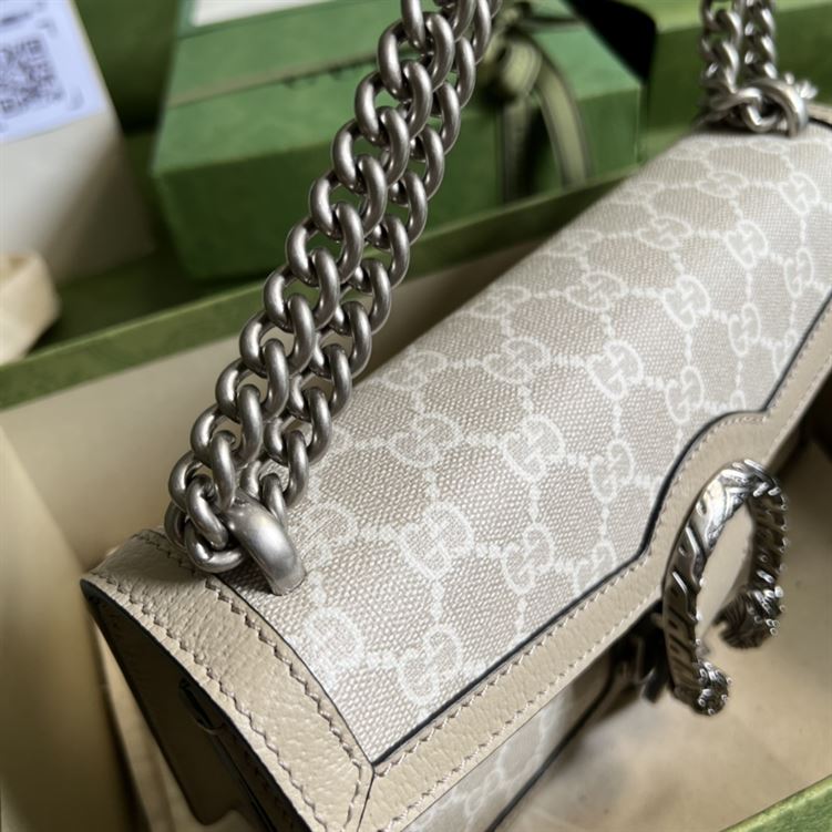 Dionysus GG small bag Beige and white GG Supreme canvas – GB100