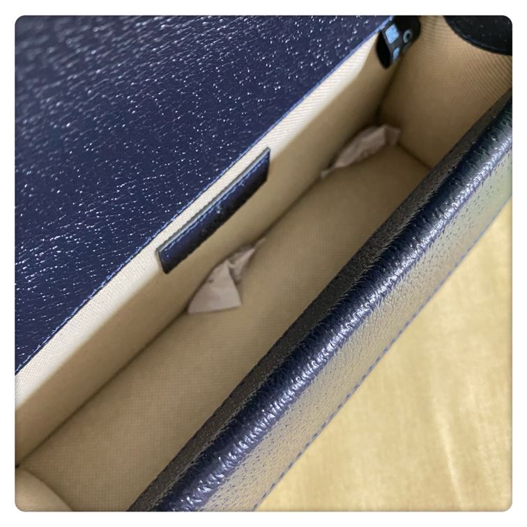 Dionysus GG small shoulder bag Beige and blue GG Supreme canvas – GB097