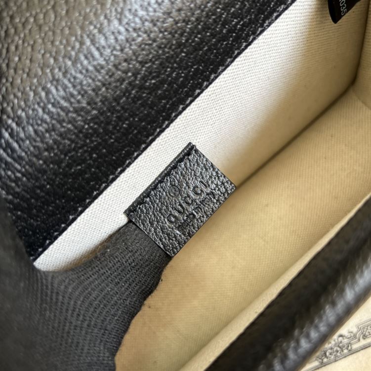 Dionysus GG small shoulder bag Black and ivory GG denim jacquard – GB096