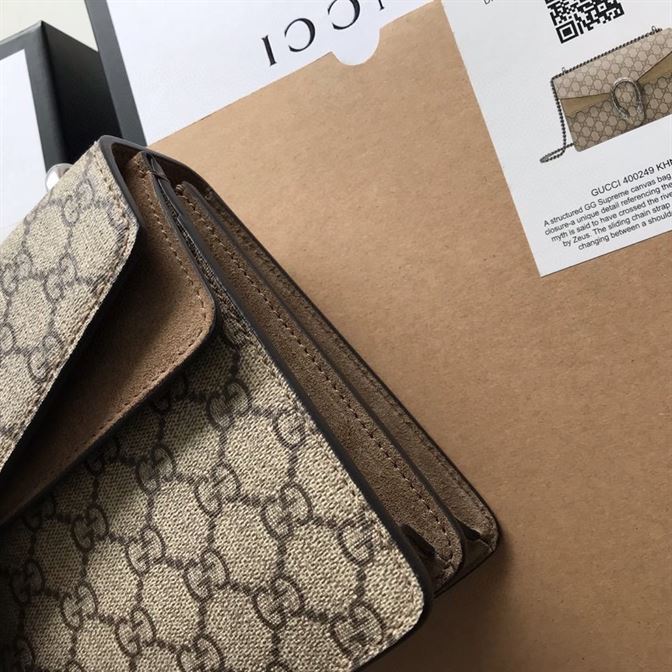 Dionysus GG small shoulder bag with taupe suede detail – GB170