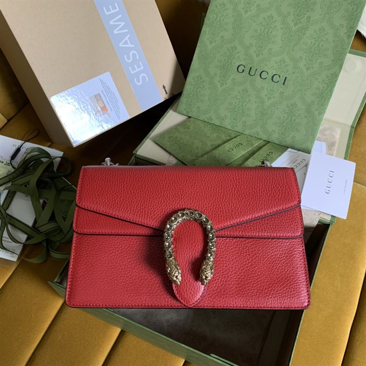 Dionysus leather shoulder bag Hibiscus red metal-free tanned leather – GB166