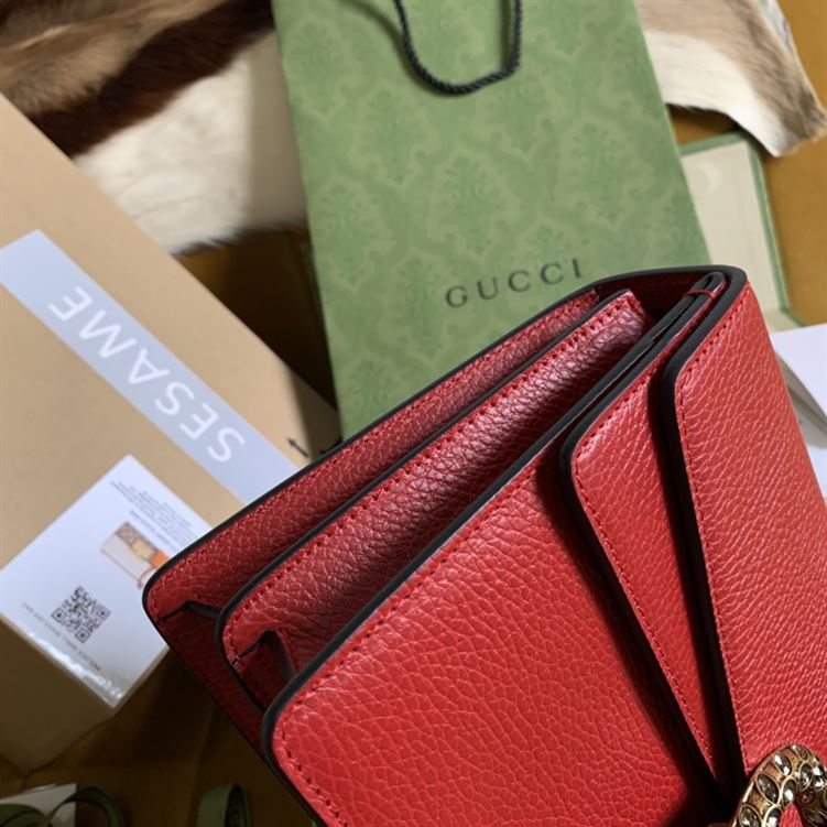 Dionysus leather shoulder bag Hibiscus red metal-free tanned leather – GB166