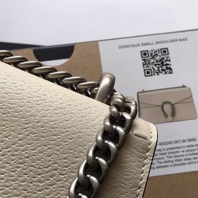 Dionysus small shoulder bag White leather – GB169