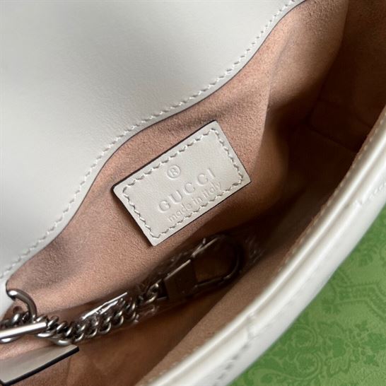 GG Marmont belt bag White chevron matelassé leather – GB156