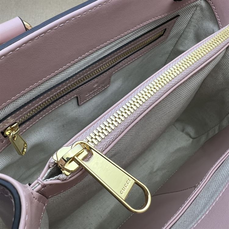 GG matelassé mini top handle bag Pink GG leather – GB124