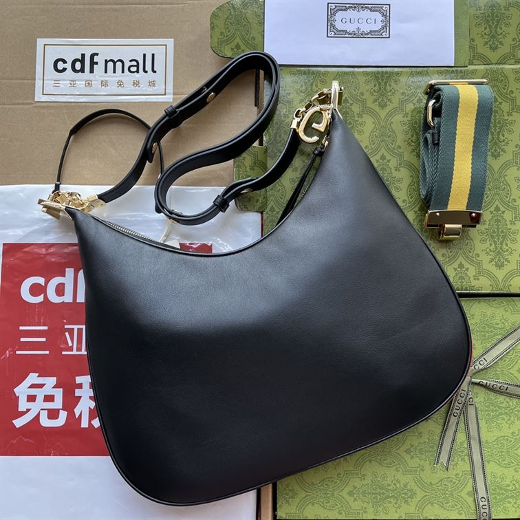 Gucci Attache large shoulder bag Black leather – GB139