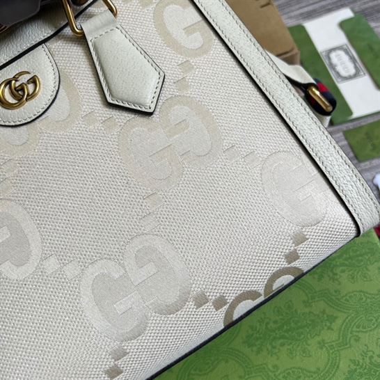 G*u*i diana jumbo gg small tote bag off-white and ivory - gb173