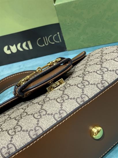 Gucci Horsebit 1955 mini bag Light brown leather- GB122