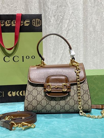 Gucci Horsebit 1955 mini bag Light brown leather- GB122