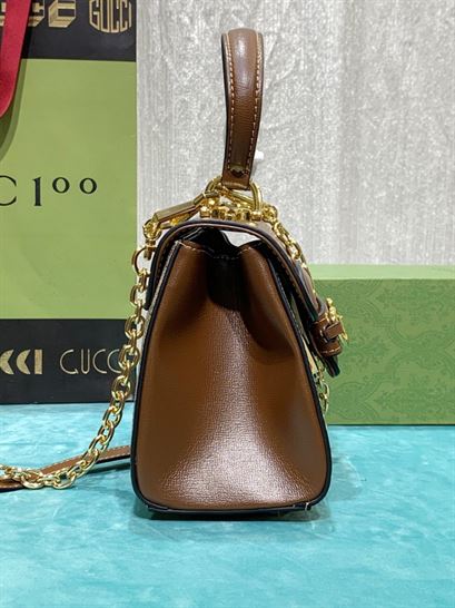 Gucci Horsebit 1955 mini bag Light brown leather- GB122
