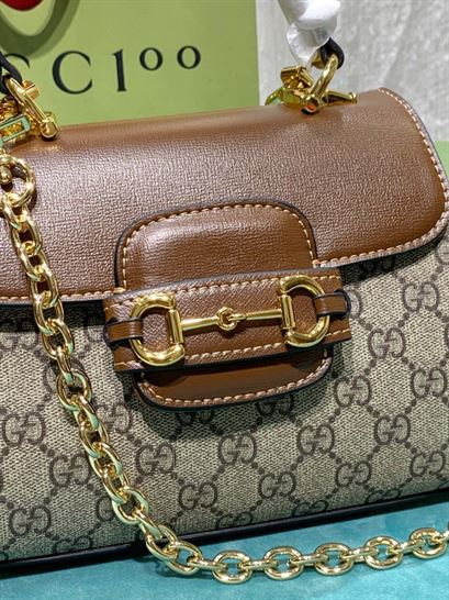 Gucci Horsebit 1955 mini bag Light brown leather- GB122