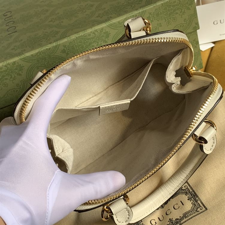 Gucci Horsebit 1955 mini top handle bag Beige/ebony GG Supreme canvas – GB104