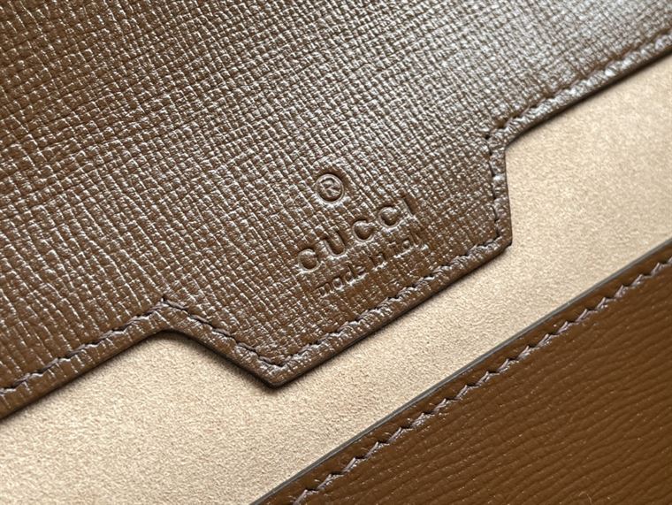 Gucci Horsebit 1955 small bag Beige and ebony GG Supreme canvas – GB109