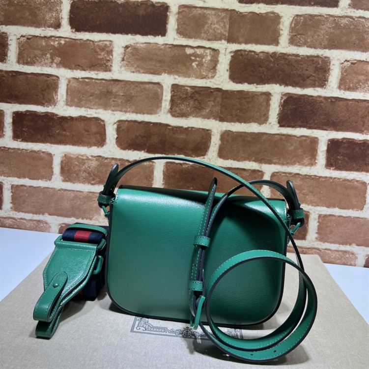 Gucci Horsebit 1955 small shoulder bag Green leather – GB128
