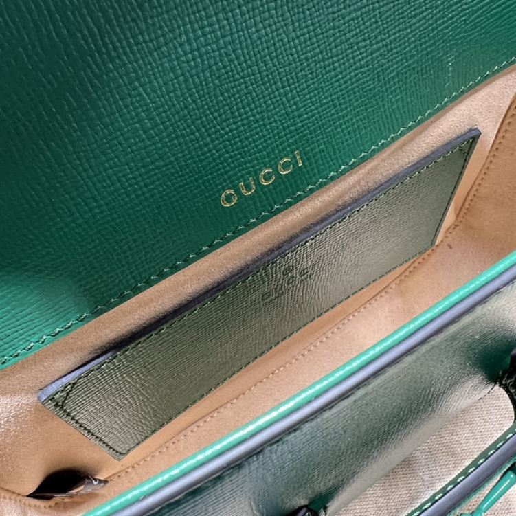 Gucci Horsebit 1955 small shoulder bag Green leather – GB128