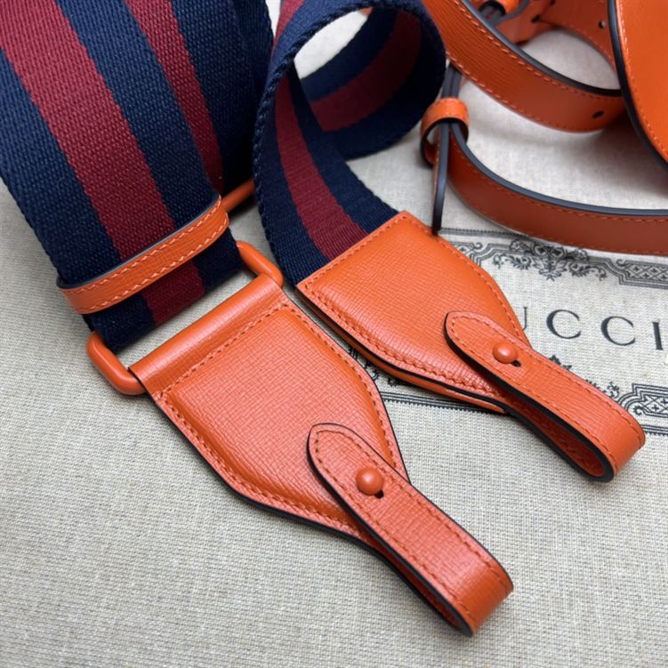 Gucci Horsebit 1955 small shoulder bag Orange leather – GB127